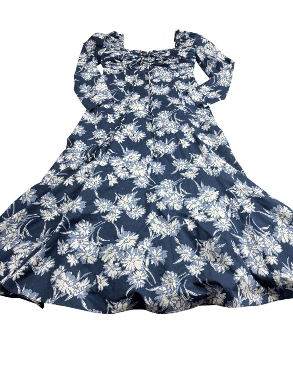 Polo by Ralph Lauren Navy White BLOOM Midi Dress size 10 originally $598 floral - Picture 9 of 15